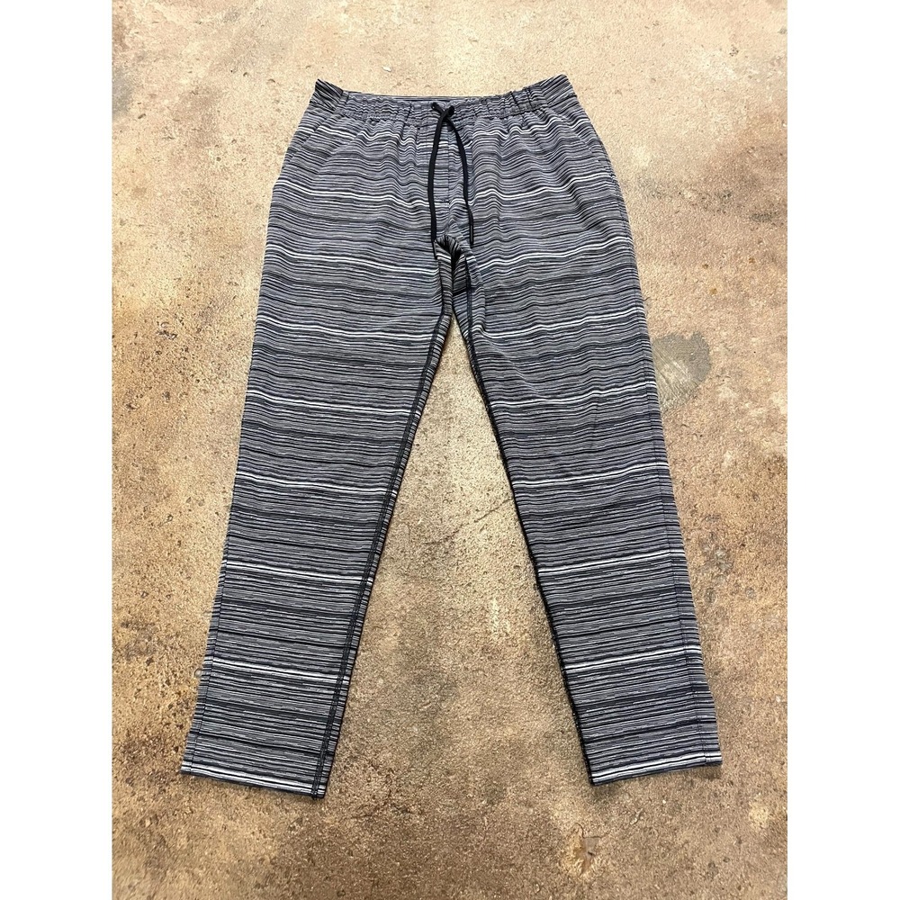 Lululemon Jet Crop Slim Pants Women 6 Multicolor Blurry Belle Battleship Striped